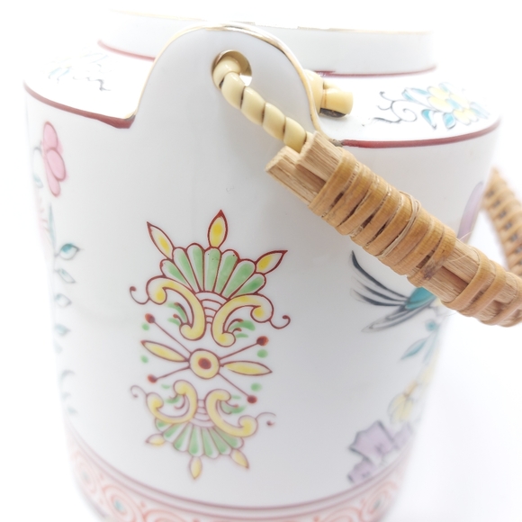 Vintage Teapot Made In Japan Flowers Birds - Picture 4 of 9